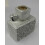 Silver Perfume Bottle Decorative Ceramic Vase with Crushed Diamond 5