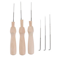 (As show, One size) 60pcs Felting Needles Set 3 Sizes Wool Felt Tools Felting Starter Kit with 3 Wooden Handles and 3 Clear Storage Bottles