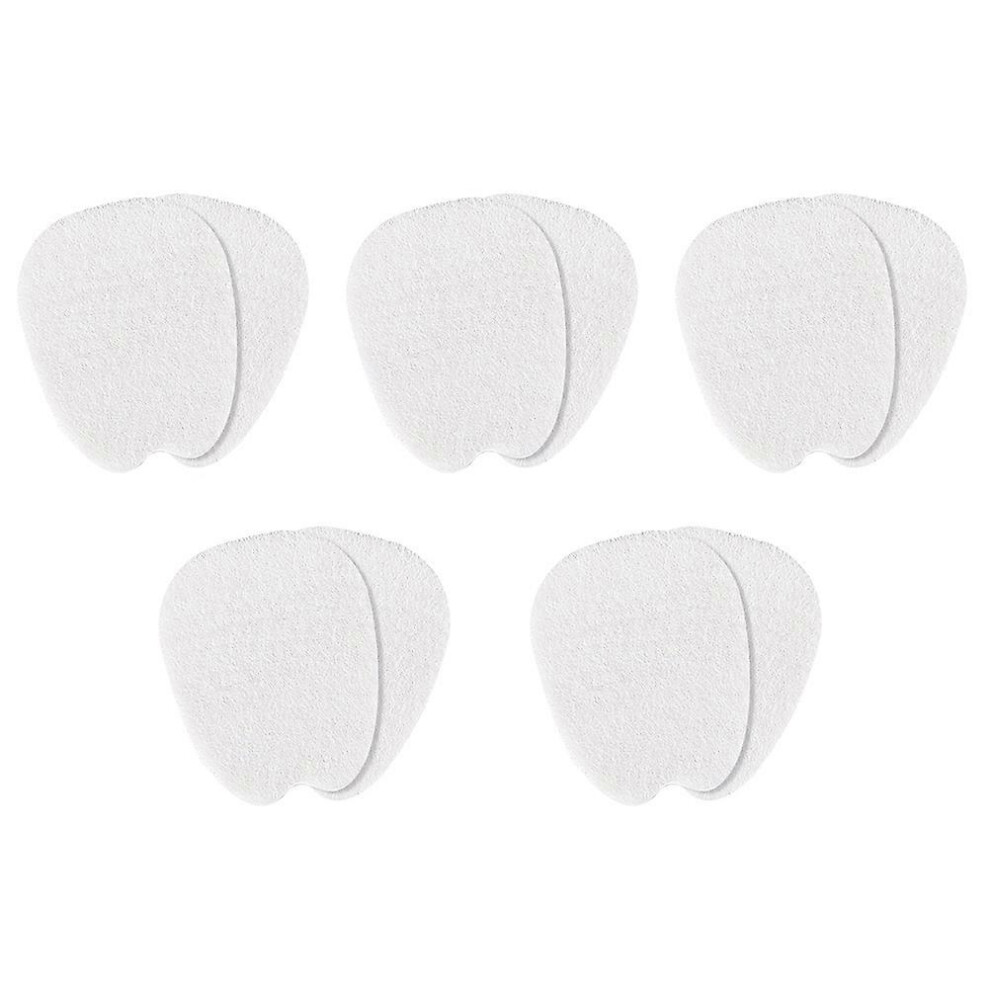 (As show, One size) 5 Pairs Womens Heels Closed Toe High Heel Pads Felt Forefoot Sleeve Metatarsal