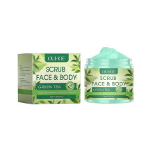 Green Tea Exfoliating Frosting Gel Gentle Moisturizing Flush Facial Smoothing Skin Body Scrub