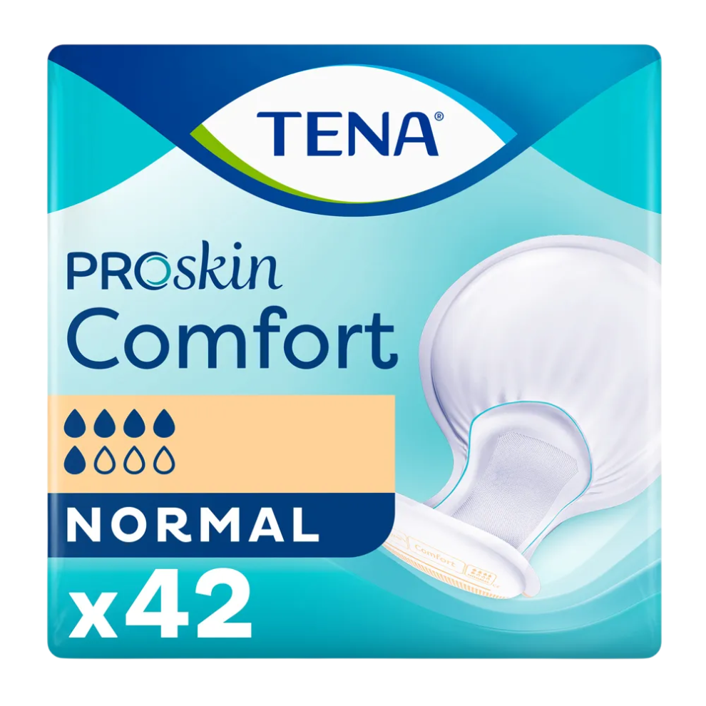 TENA Proskin Comfort Normal - 1 Pack of 42 Incontinence Pads