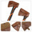 (As show, One size) 2 PCS T Tool Leather Axe Case Axe Protector Case Hatchet Cover Axe Sleeve Hatchet Sleeve 5