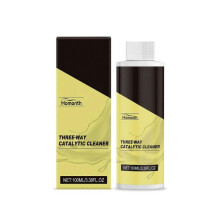 Three-way catalytic cleaning agent, automotive engine exhaust gas removal and carbon deposit removal catalyst cleaner