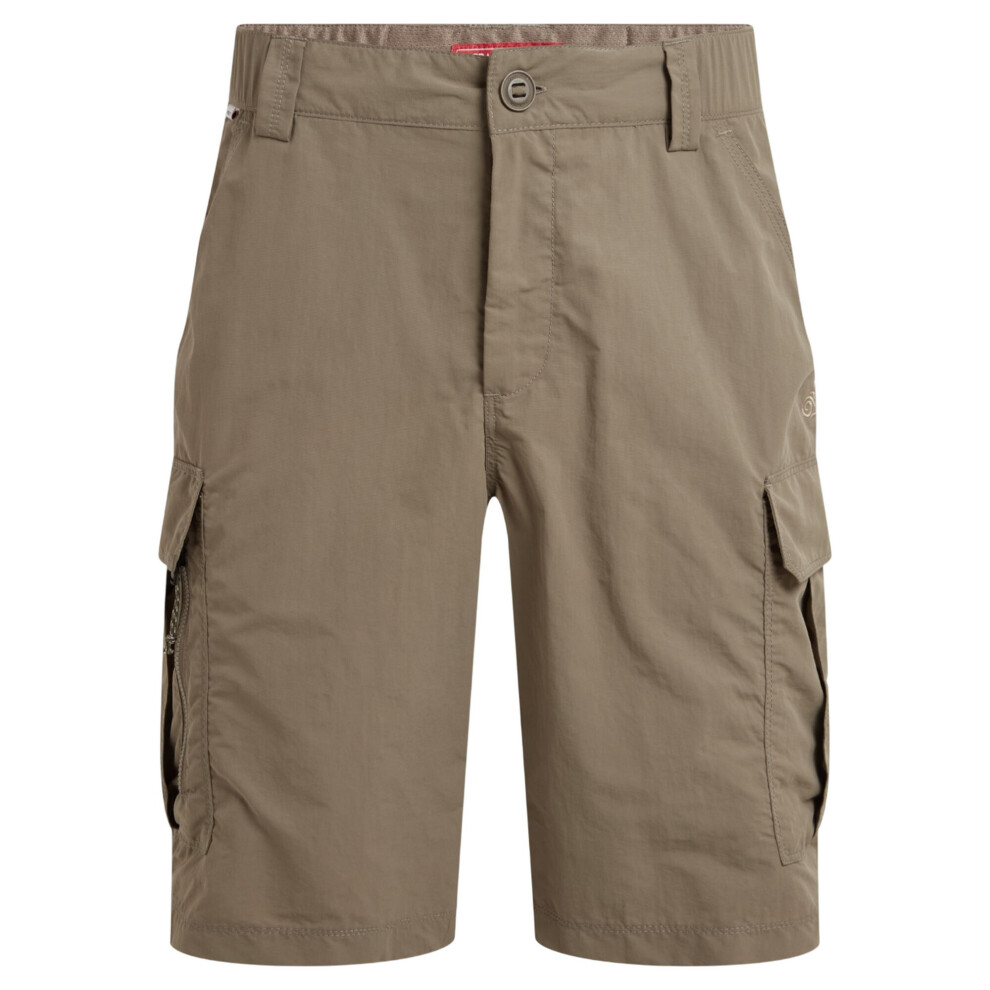 (36R, Pebble) Craghoppers Mens III Nosilife Cargo Shorts