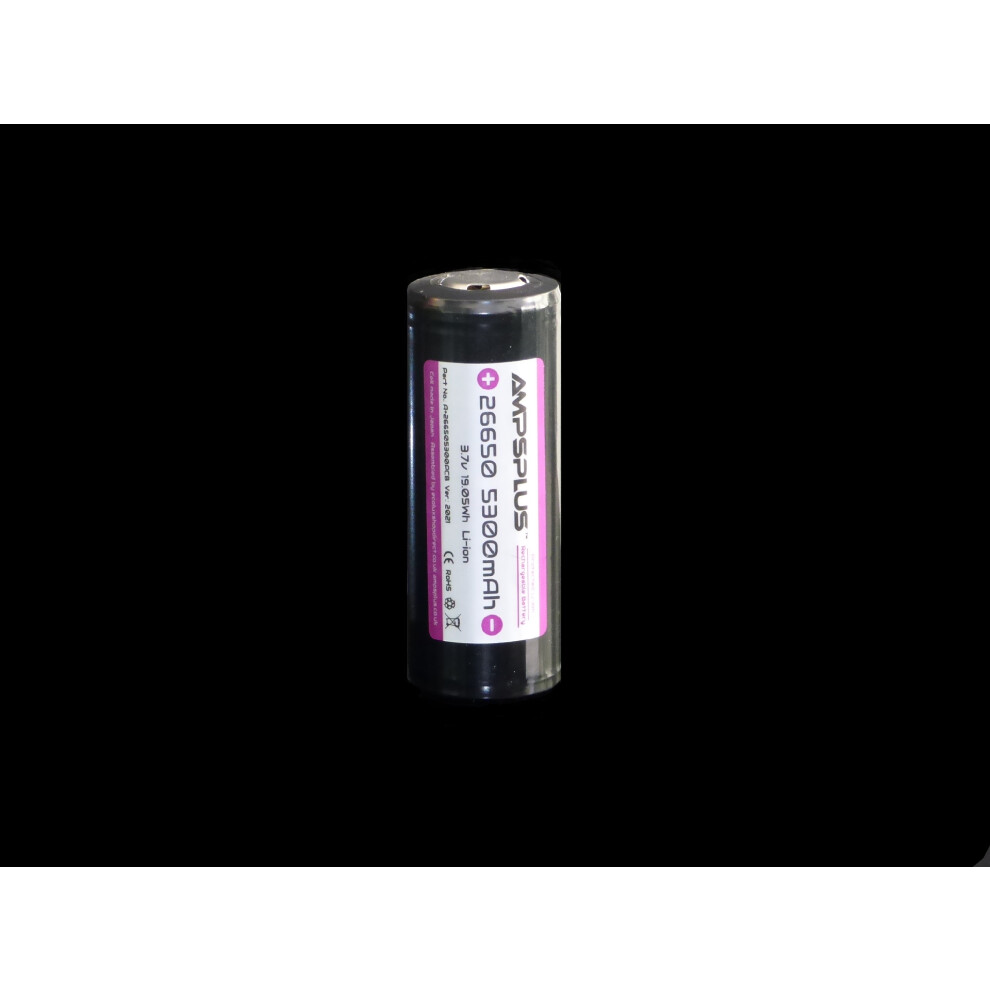 Ampsplus 26650 5300Mah 3.7V Battery Protected 8685225872117
