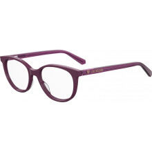 Kinderbrille - Love Moschino - MOL543-TN-0T7 - Farbe Pflaume - Violette Gläser - Metallrahmen