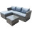 Patio Rattan Corner Sofa Reversible L-Shaped 2