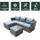 Patio Rattan Corner Sofa Reversible L-Shaped 6