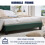 (Double (135×190cm), Green) Bed Frame Upholstered Platform Bed with Adjustable Headboard & Lifting Storage 6