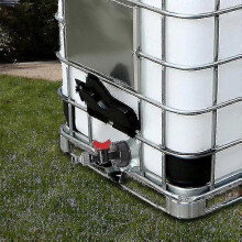 brand-new 1000 Liter Ibc Water Tank with S60x6 Adapter Valve And 3/4-Yvan  (Faucet Only)[ALJ]