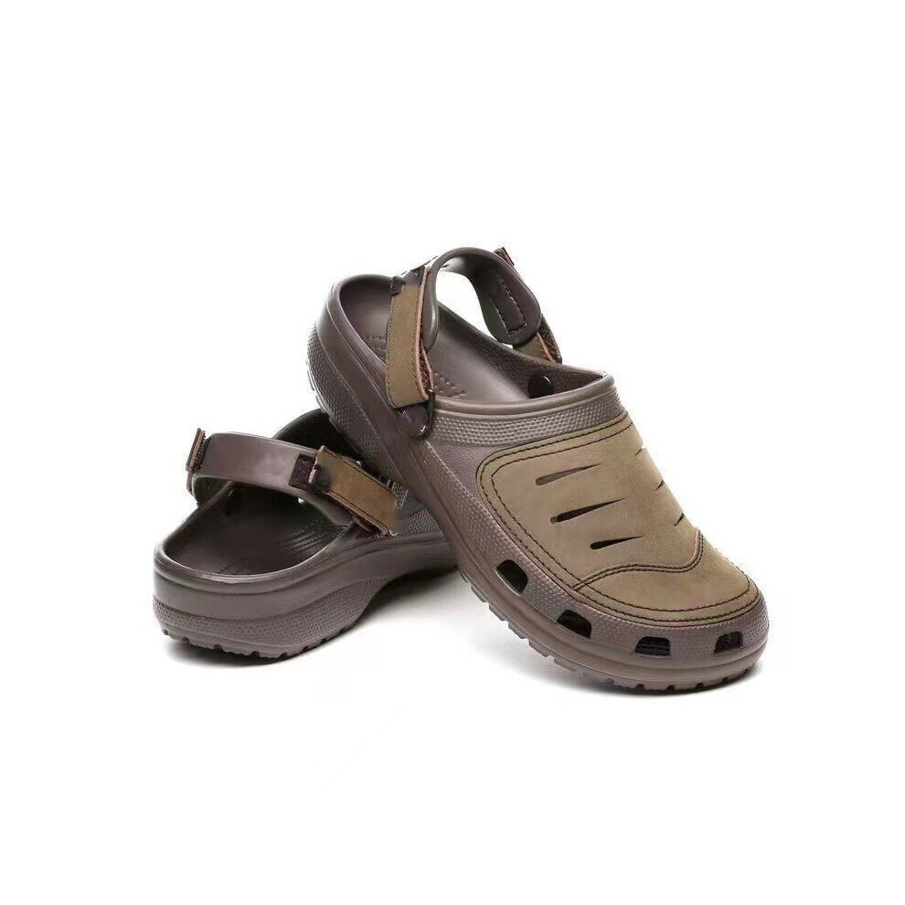 (Brown, M11/4445) 2025 Mens Summer Casual Shoes Men's Beach Shoes Yukon Sandals Garden Clogs Shoes