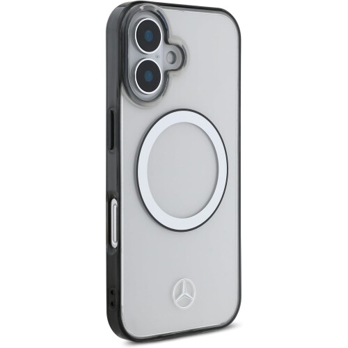 Mercedes-Benz Custodia rigida trasparente Mercedes per iPhone 16 6.1" con MagSafe 2