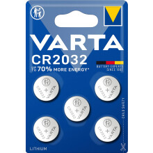 CR2032 3V Lithium-Knopfzellenbatterie 5er-Pack