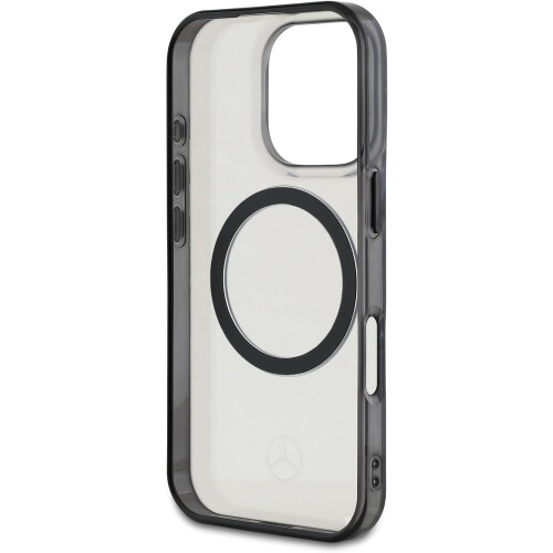 Mercedes-Benz Custodia trasparente con logo Mercedes MagSafe per iPhone 16 Pro 1