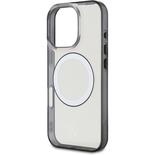 Mercedes-Benz Custodia trasparente con logo Mercedes MagSafe per iPhone 16 Pro 2