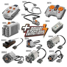 (AA Battery Box)Power Functions All Parts Technic Motor Remote Receiver Battery Box Lot For Lego