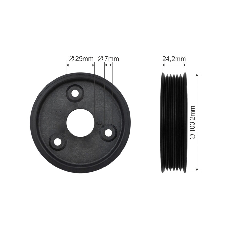 Power Steering Pump Pulley For Renault Espace Iii 07.00- 5902048134509