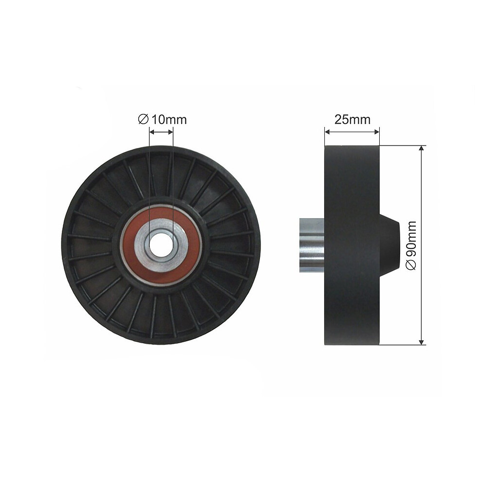 NTY Idler/Tensioner Pulley V-Ribbed Belt RNK-AR-006 For Alfa Romeo - Image 11