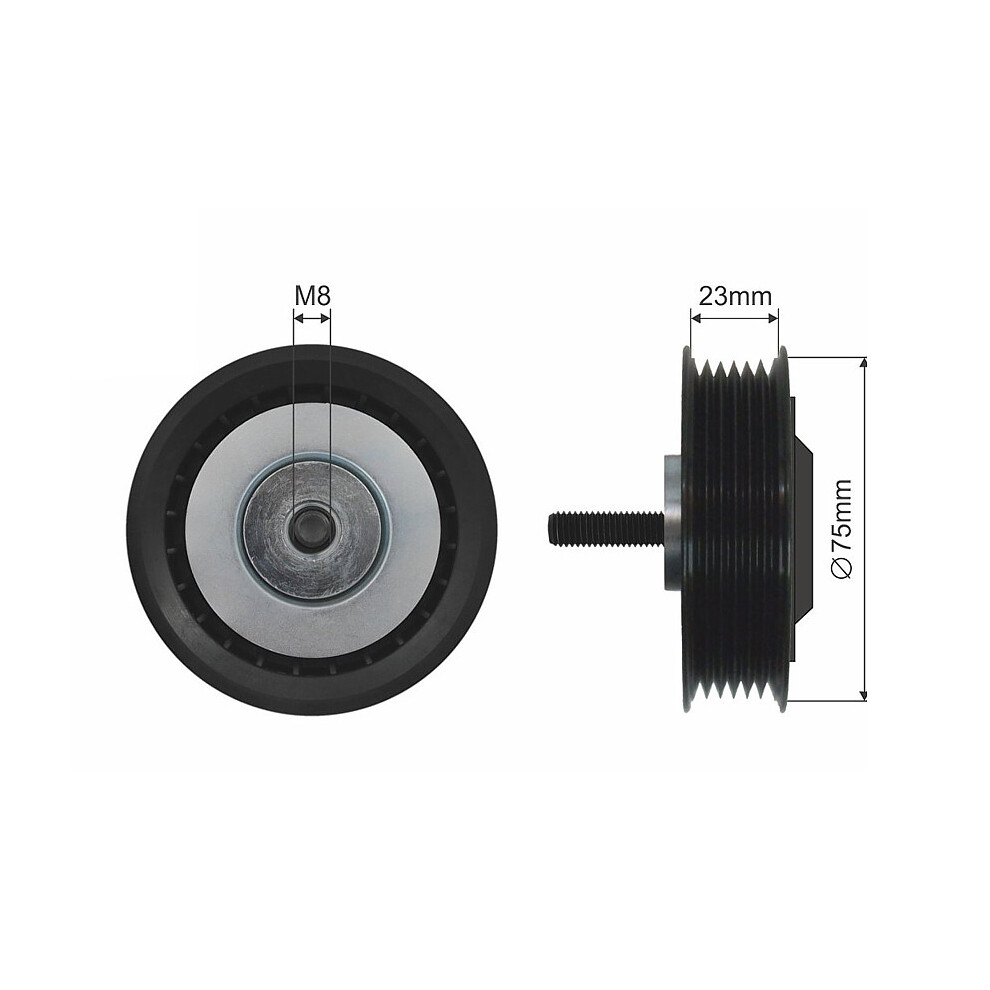 Belt idler pulley RNK-AU-041 NTY for VW LT Mk II Bus LT Mk II Platform/Chassis - Image 4