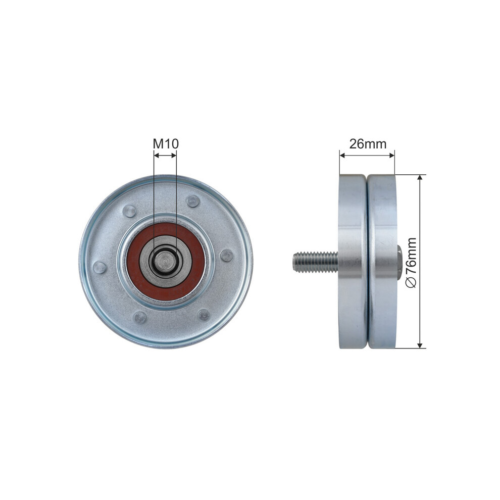 Belt idler pulley RNK-AU-050 NTY for SKODA VW SEAT - Image 10