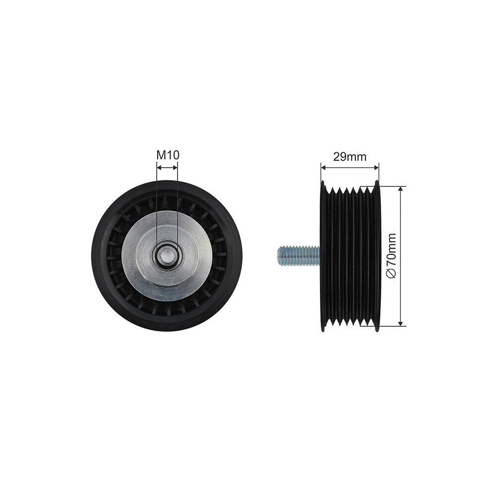 Pulley Idler V-Belt For Audi A8 Vw Passat Phaeton Touareg 6.0 01-