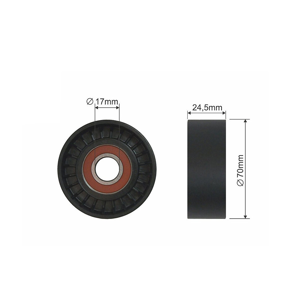 Nty Pulley Idler V-Belt For Mini 03- Mini Cooper 01- Mini One 01