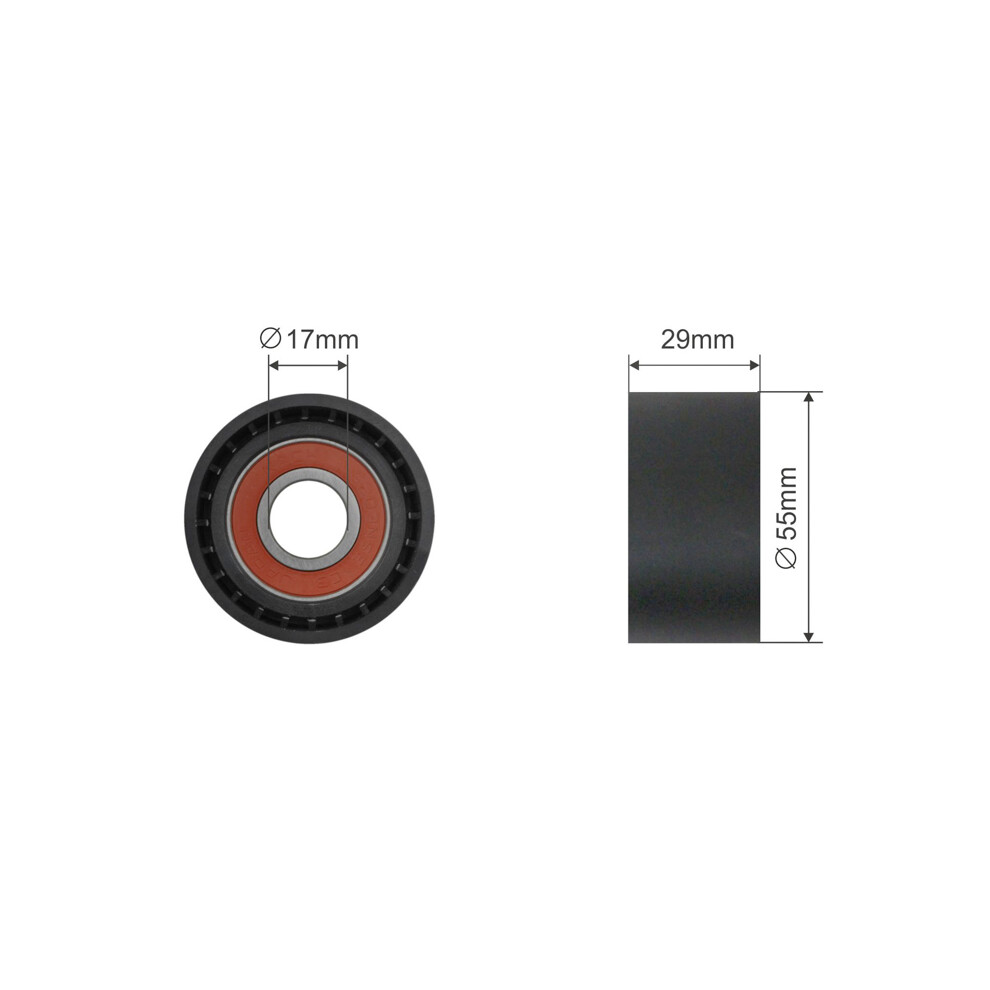New Nty Pulley Idler V-Belt For Bmw E81 E82 E88 3 E90 E91 E92 E93 04 Size 1