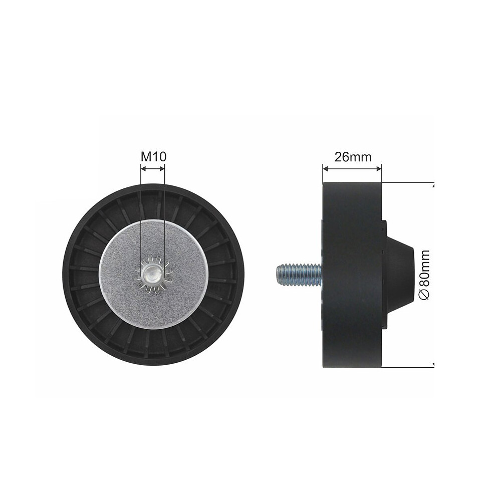 DEFLECTION PULLEYGUIDE PULLEY VBELT RNK-BM-027 FOR BMW 1/3/E9/E87 5/E60 N52B30 - Image 8