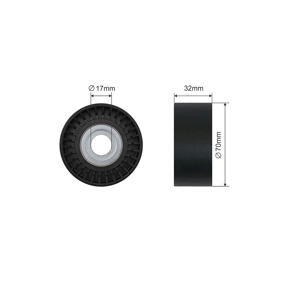 Fits NTY RNK-BM-055 V-RIBBED BELT PULLEY IDLER - Image 6