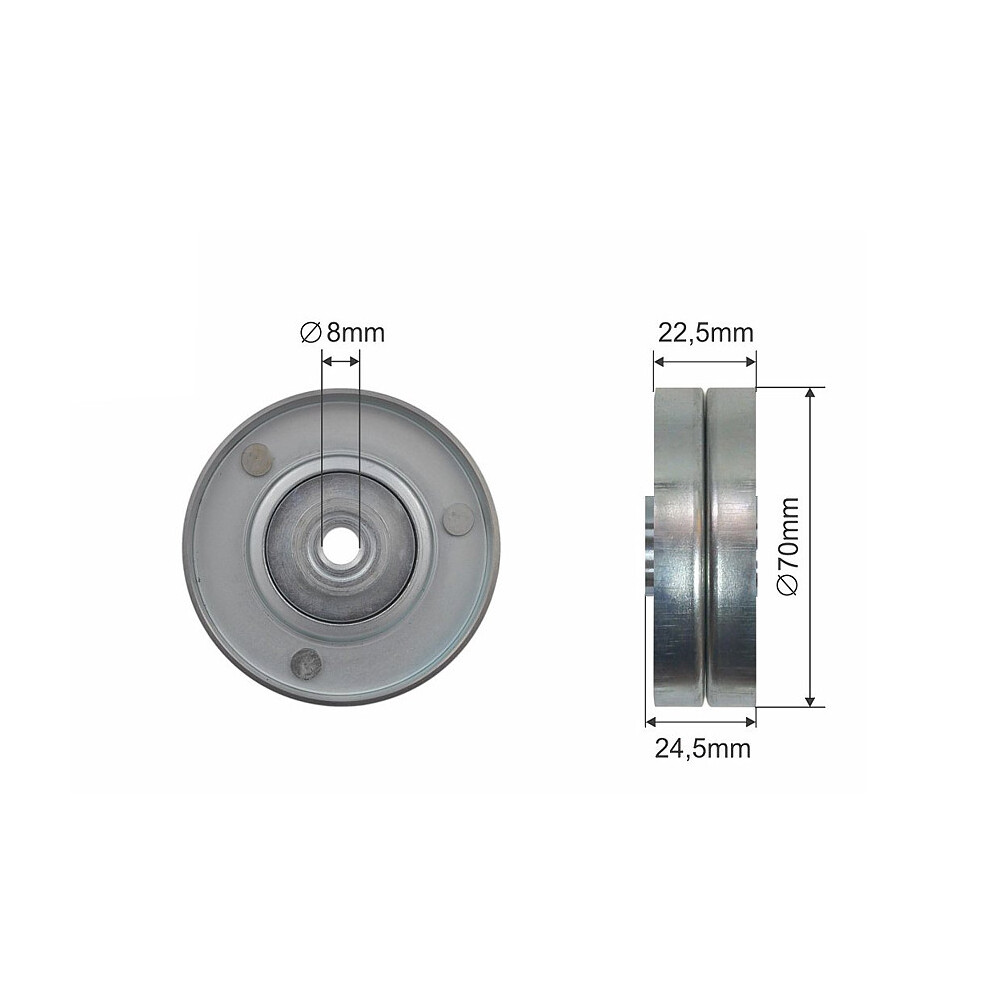 Nty Pulley Idler V-Belt For Bmw 3 (E36) 3 (E46) Opel Omega B 91
