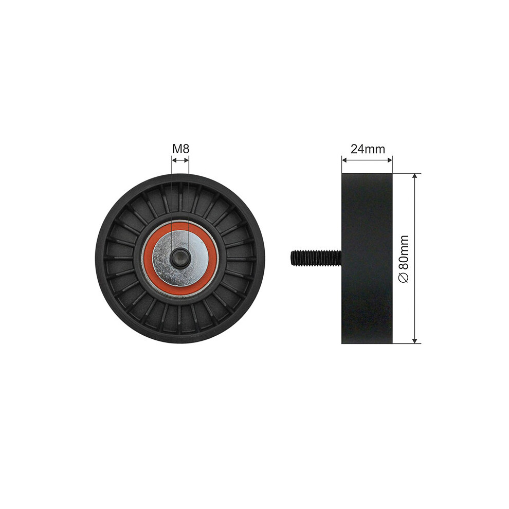 Nty Pulley Idler V-Belt For Bmw 3 5 7 Opel Omega B 91-03