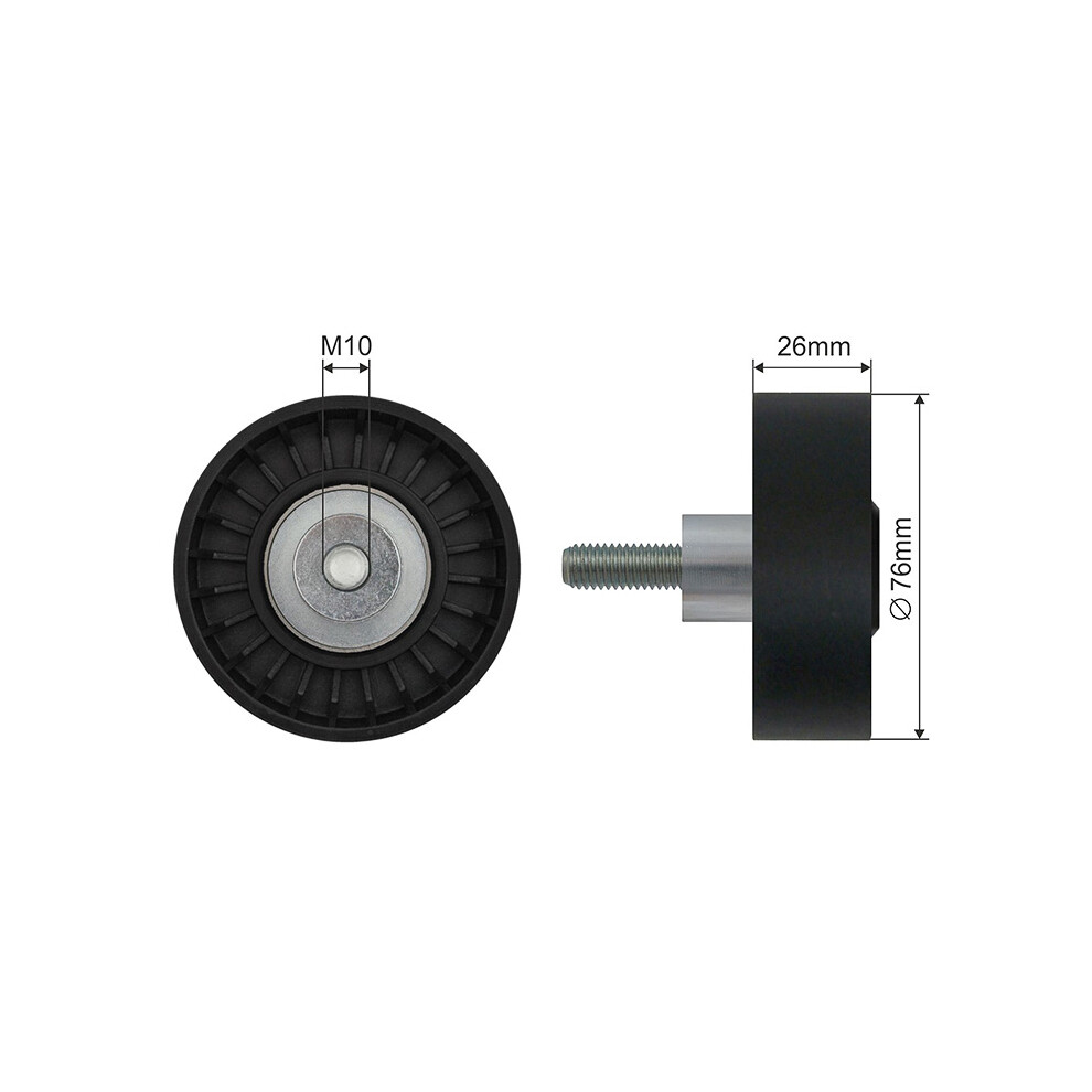 New Nty Pulley Idler V-Belt For Bmw 7 (E60 E65 E66 E67) X3 (E83) 01 Size 5
