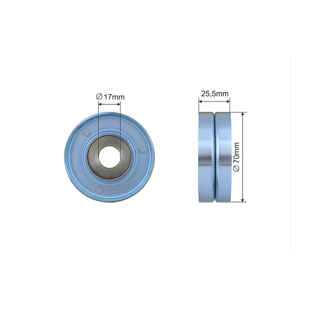 NTY Tensioner Pulley Serpentine Belt RNK-BM-054 For BMW Opel 70mm - Image 6