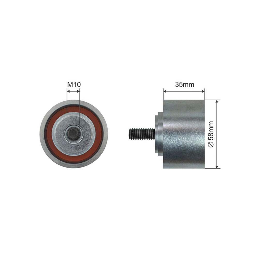 Pulley Idler V-Belt For Chrysler Voyager Iii (Rg) 2.4 5902048245212