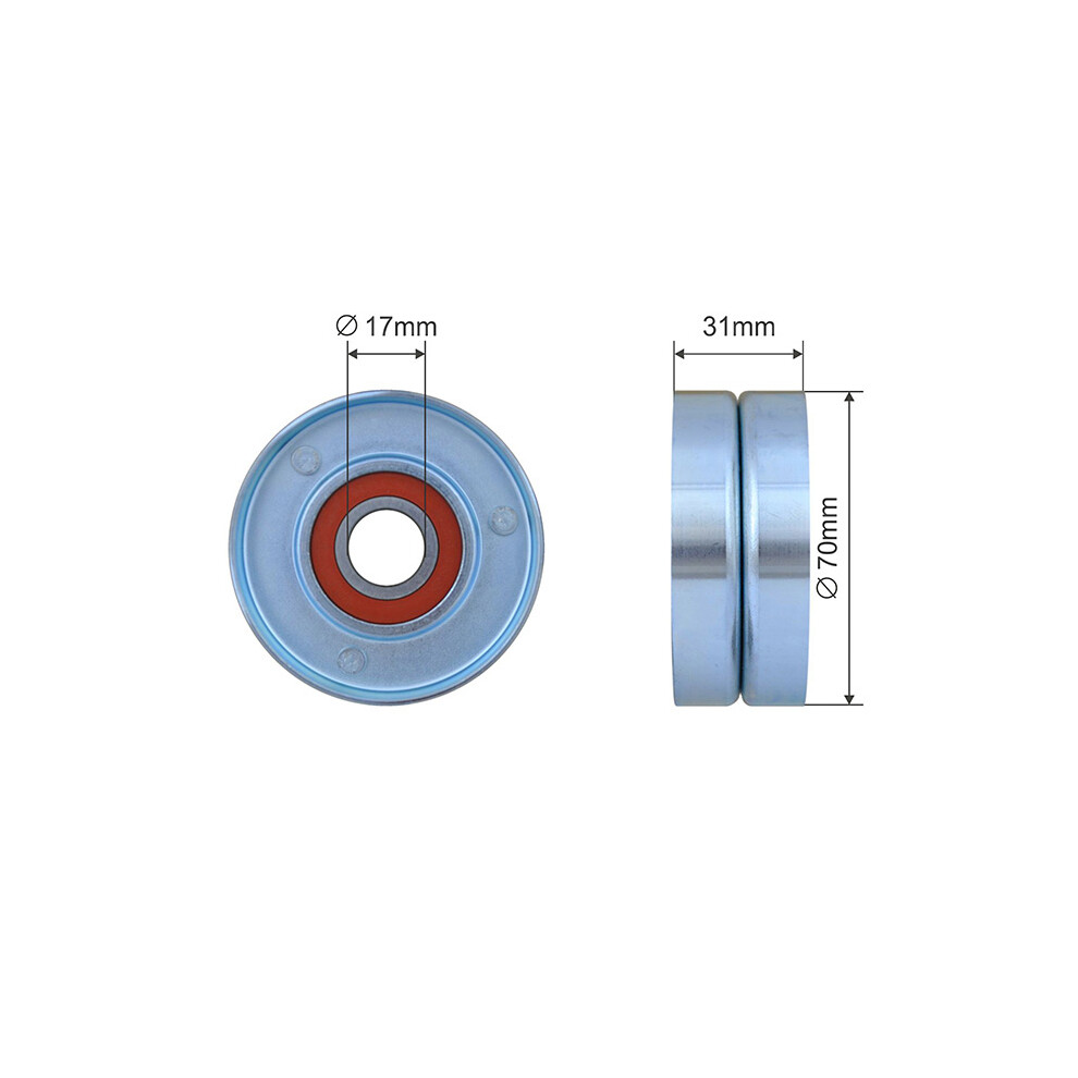 NTY RNK-CH-053 Tensioner Pulley, V-ribbed belt for CHRYSLER,JEEP - Image 15