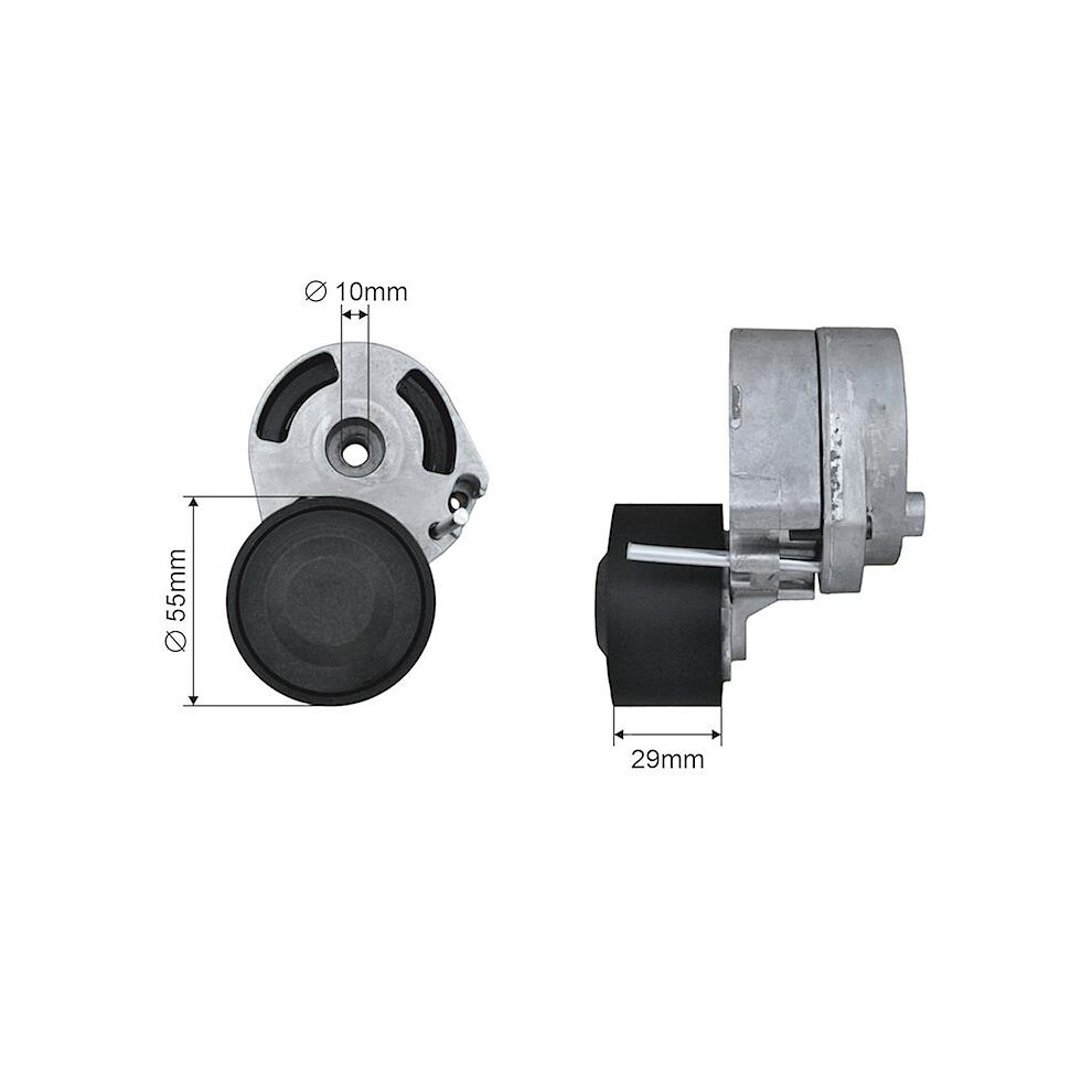 NTY RNK-CT-033 Tensioner Pulley, V-ribbed belt for CITROËN,FORD,MAZDA,PEUGEOT - Image 8