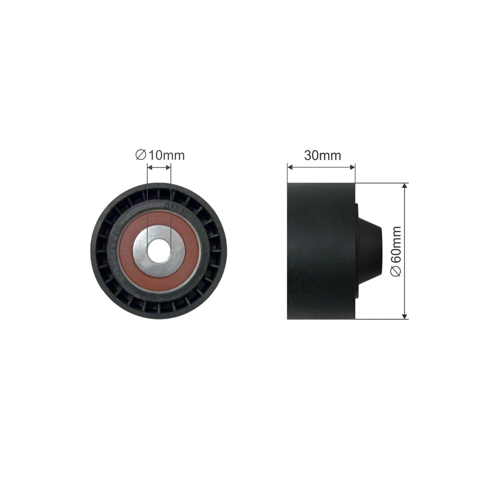 Nty Pulley Idler V-Belt For Citroen Berlingo Multispace Minivan 96