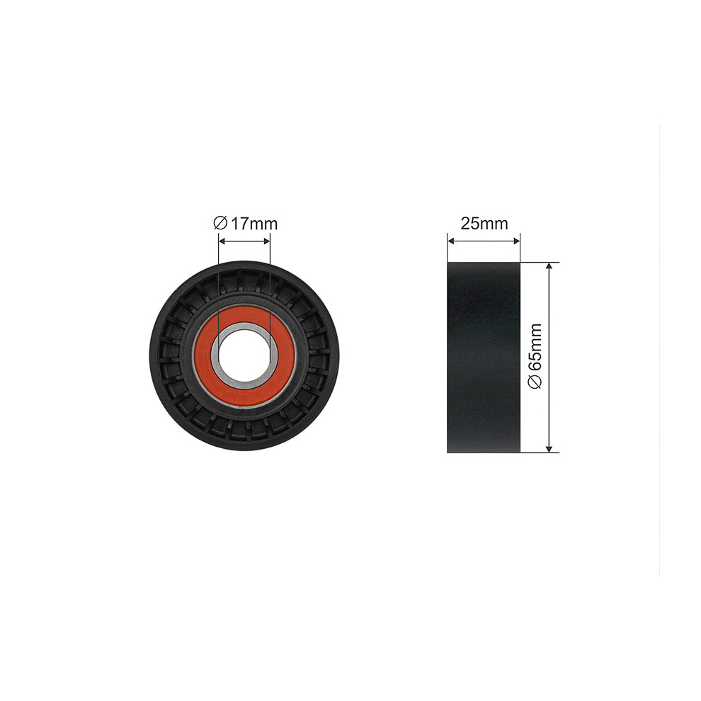 Fits NTY RNK-CT-046 V-RIBBED BELT PULLEY IDLER - Image 9