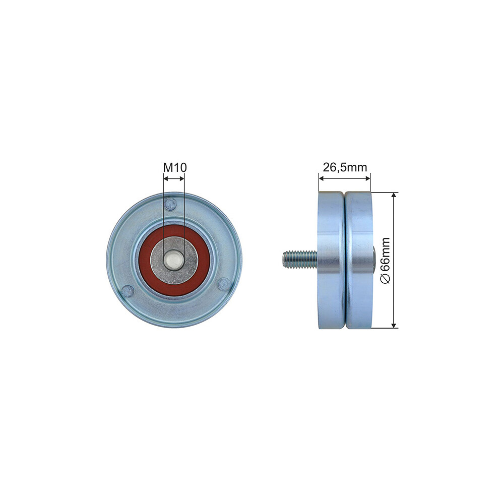 Nty Pulley Idler V-Belt For Citroen Xsara, Peugeot 206 1.4-1.6 -02