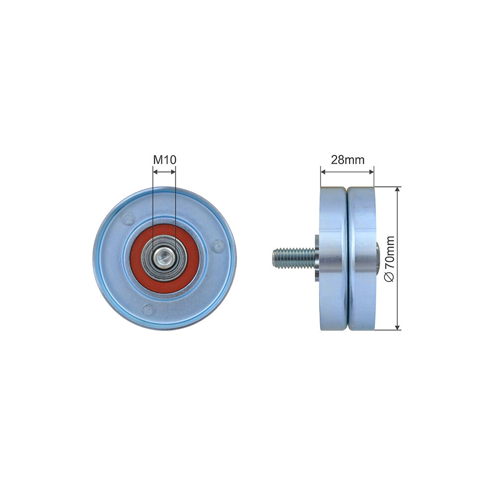 TENSIONER PULLEY VRIBBED BELT RNK-CT-055 FOR PEUGEOT CITROËN XSARA/PICASSO 1.4L - Image 10