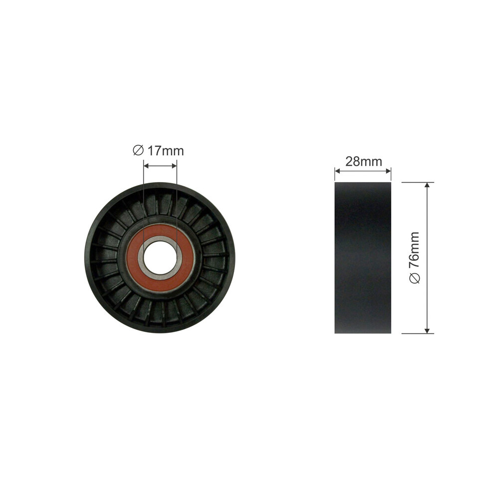✅Fits NTY RNK-DW-010 PULLEY IDLER V-BELT ⭐UK Seller⭐ - Image 9