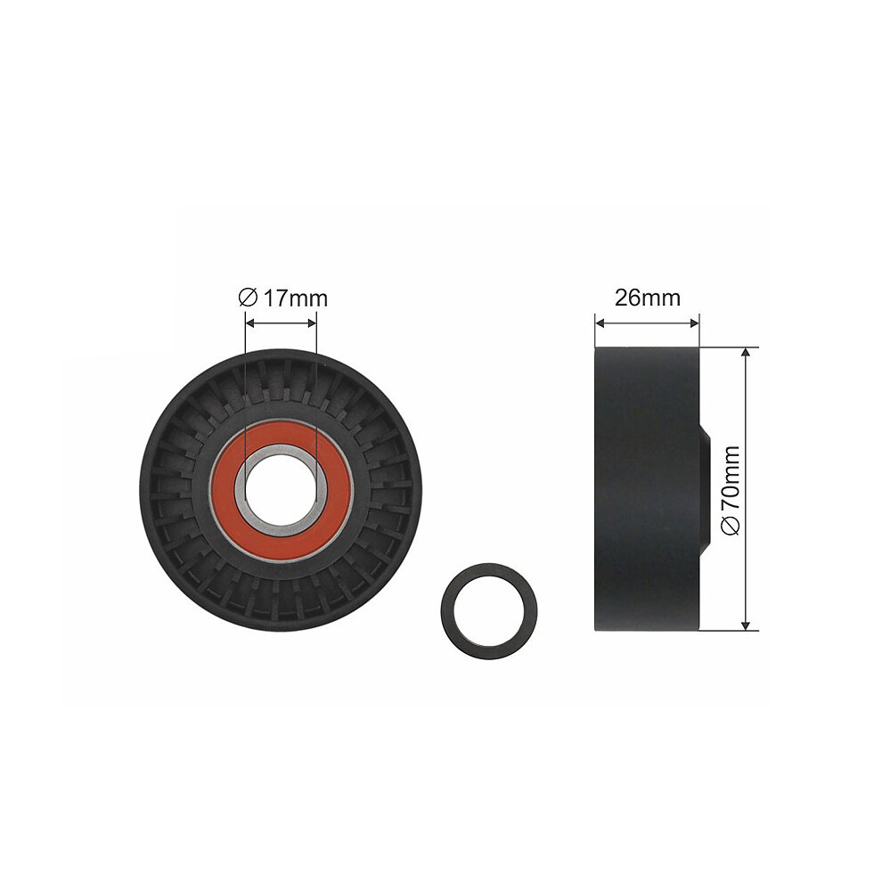 PULLEY IDLER V-BELT FOR SSANGYONG ACTYON SPORTS, KORANDO, MUSSO-image-OPC-PGYQ5SZ-NEW