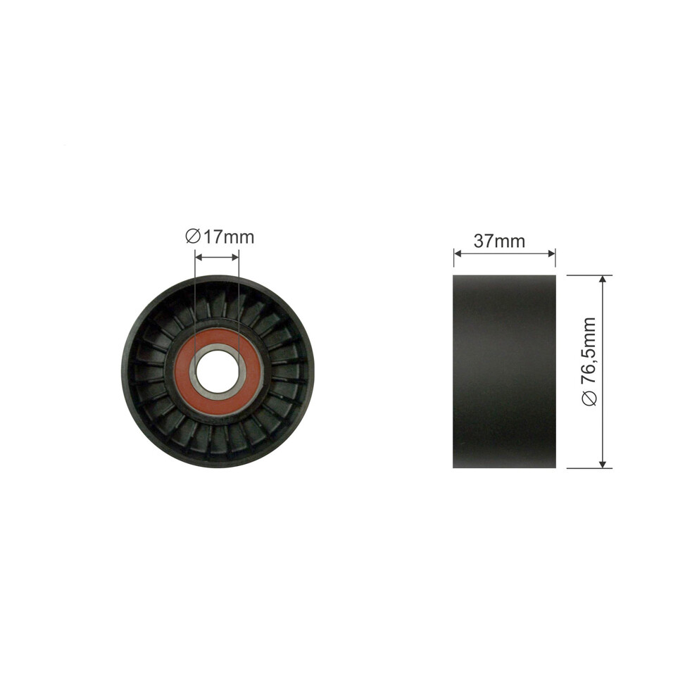 RNK-FR-017 NTY Tensioner Pulley, V-ribbed belt for FORD - Image 9