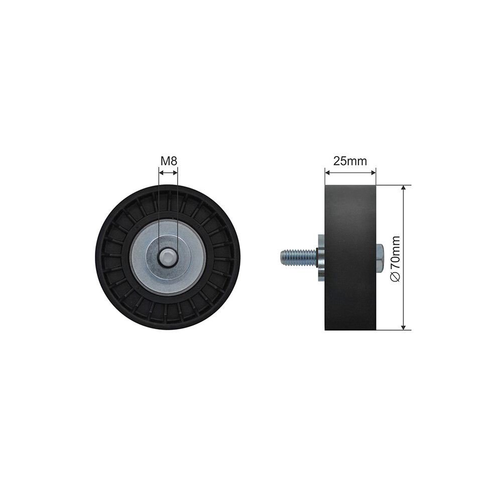DEFLECTION PULLEYGUIDE PULLEY VBELT RNK-FR-047 FOR FORD MONDEO/Turnier/IV 1.5L - Image 10