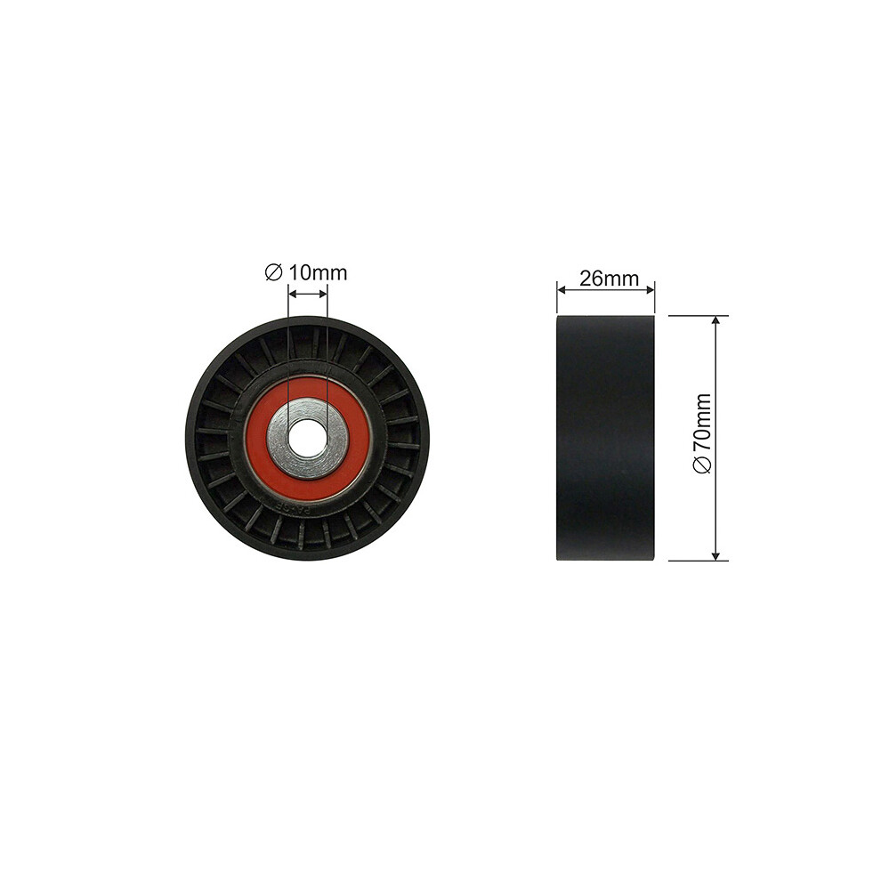 V-belt tensioner pulley RNK-FR-058 NTY for LAND ROVER FORD JAGUAR - Image 9