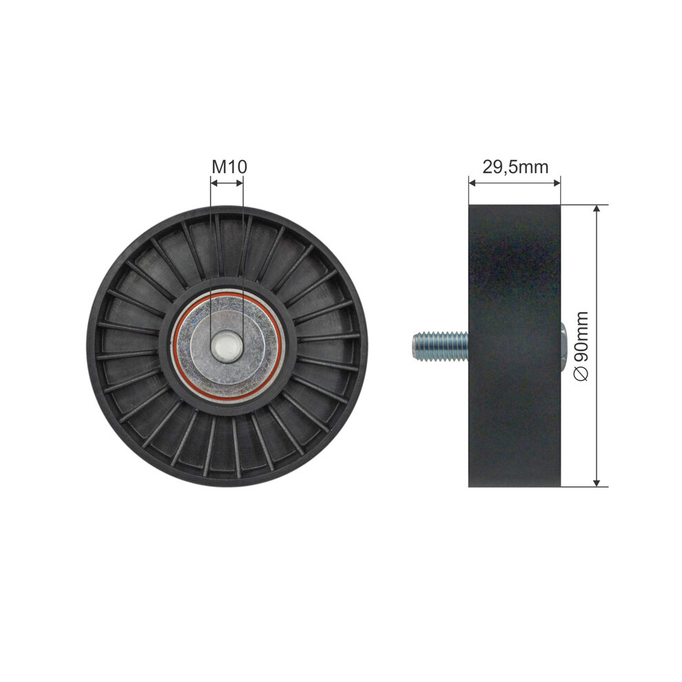 TENSIONER PULLEY VRIBBED BELT RNK-FR-067 FOR FORD MONDEO/Turnier/II RKA 1.8L - Image 9