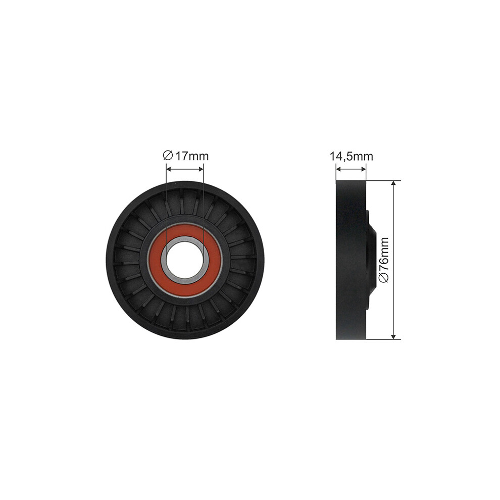 RNK-HD-020 NTY Tensioner Pulley, V-belt for LAND ROVER,MG,ROVER - Image 8