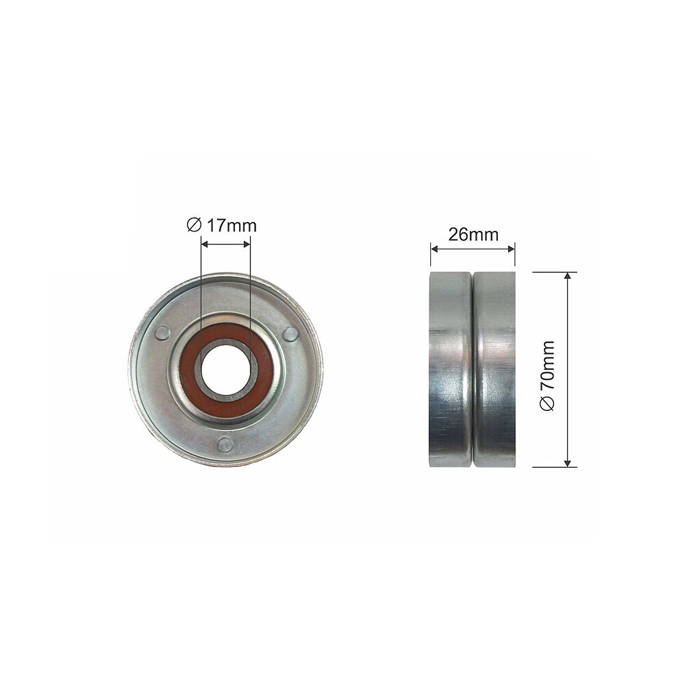 Pulley Idler V-Belt For Honda Accord Vi, Land Rover Freelander I 5902048233479