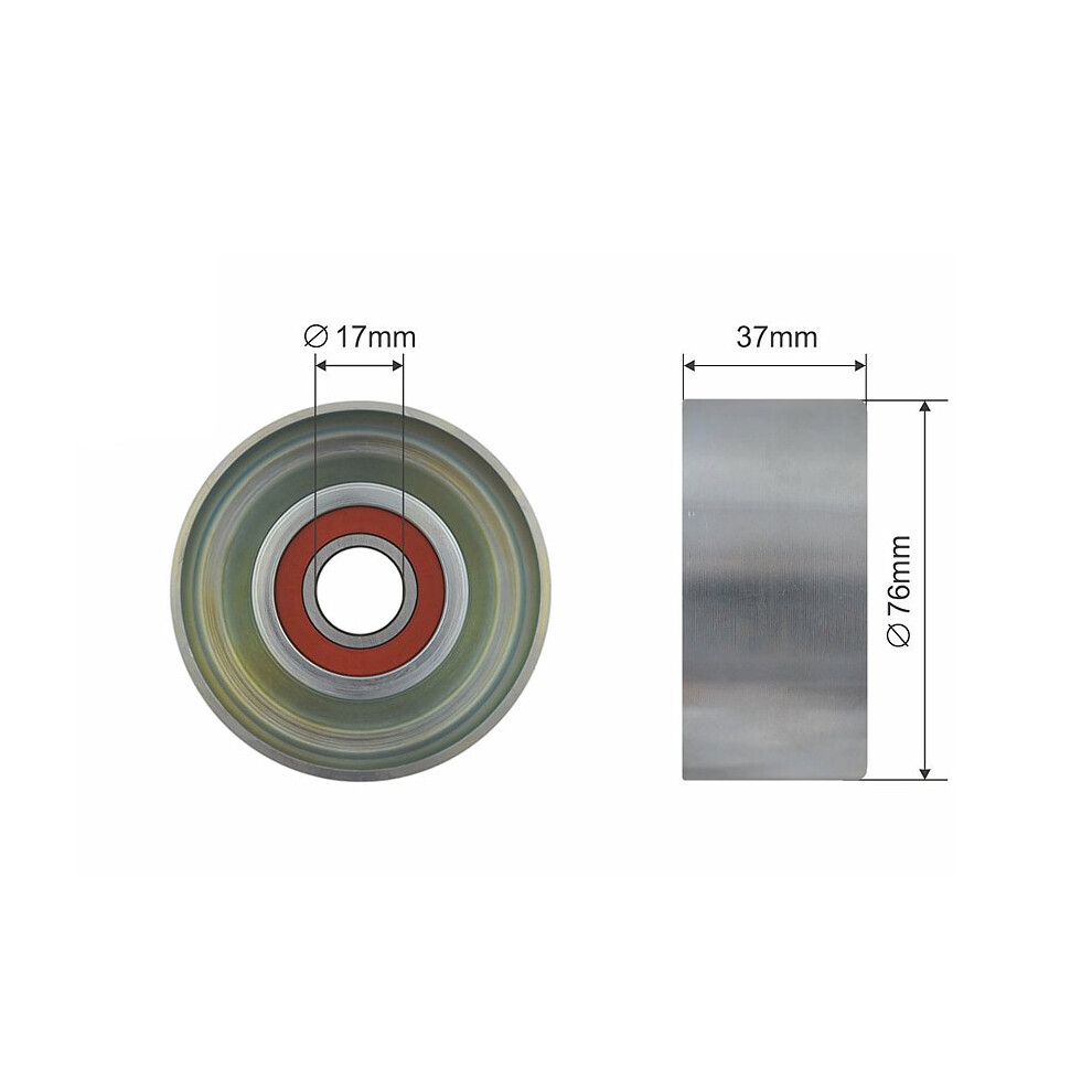 DEFLECTION PULLEYGUIDE PULLEY VBELT RNK-HD-023 FOR HONDA K24Z3 2.4L 4cyl - Image 8