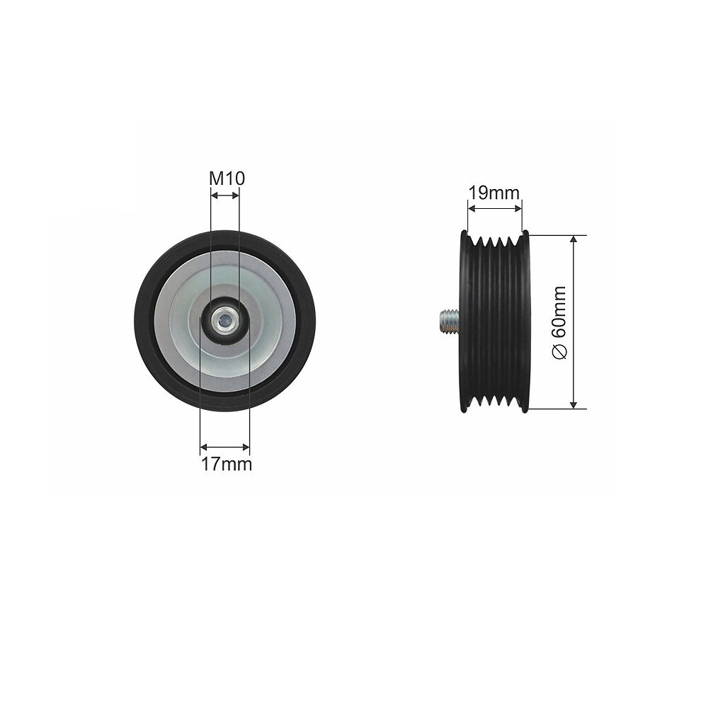 Nty Pulley Idler V-Belt For Hyundai Accent Iii Iv